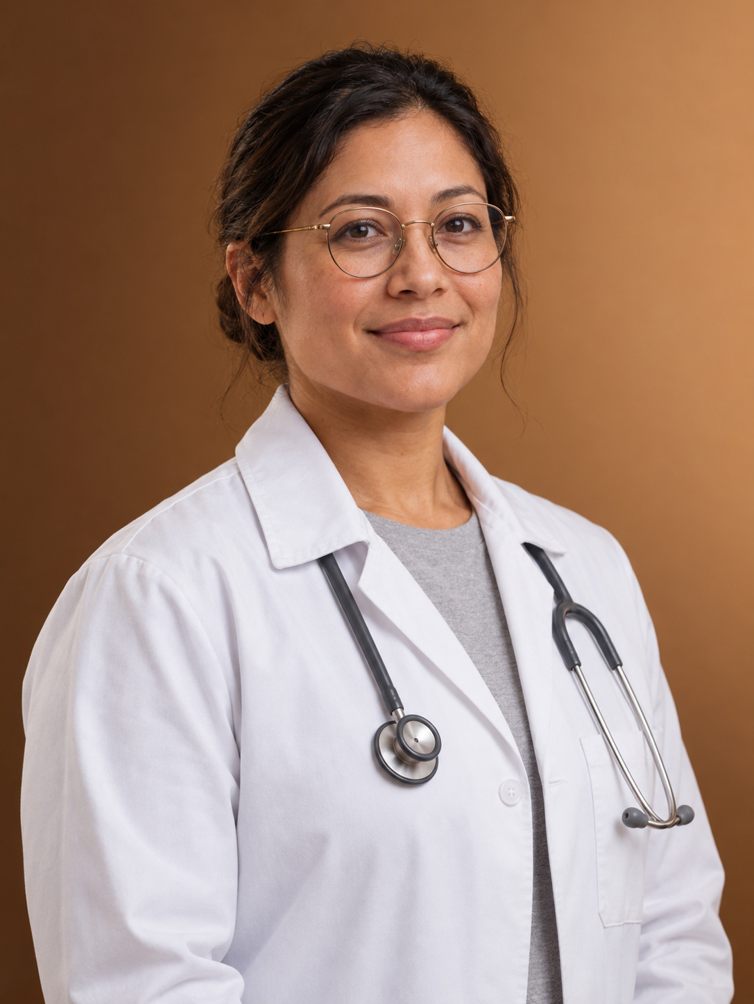 A licensed provider in a white coat